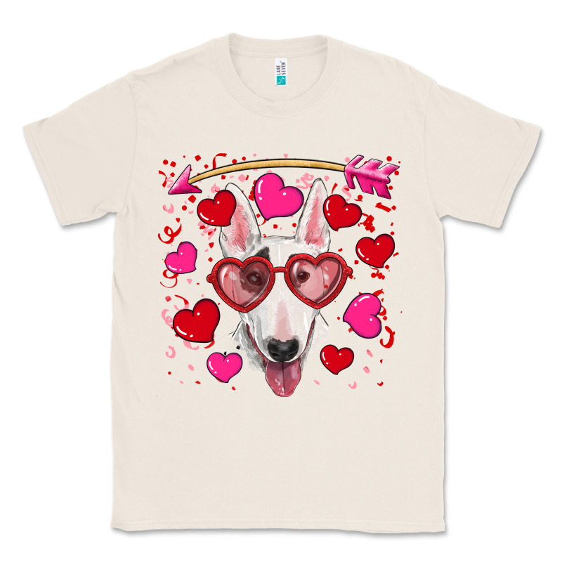 Valentine's Day  Bull Terrier Classic Tee by RanaPortraitStore | Teevron