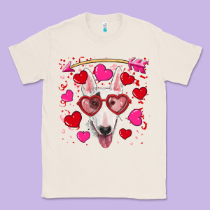 Valentine's Day  Bull Terrier Classic Tee Designed By Ranaportraitstore
