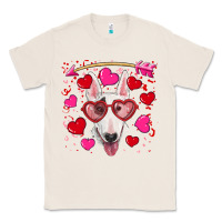 Natural Valentine's day  bull terrier Classic Tee - RanaPortraitStore