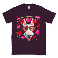 Plum Valentine's day  bull terrier Classic Tee - RanaPortraitStore
