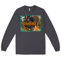 Smoke thanksgiving turkey gobble with background Long Sleeve Tee - RanaPortraitStore