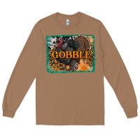 Toasted Coconut thanksgiving turkey gobble with background Long Sleeve Tee - RanaPortraitStore