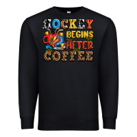 Black hockey begins after coffee ado Premium Sweatshirt - AdoDesignShop