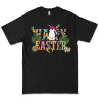 Black Happy Easter with cowboy Easter Day Premium Tee - HowdyJamesFarm