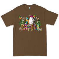 Cacao Happy Easter with cowboy Easter Day Premium Tee - HowdyJamesFarm