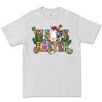 Dove Grey Happy Easter with cowboy Easter Day Premium Tee - HowdyJamesFarm