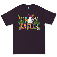 Plum Happy Easter with cowboy Easter Day Premium Tee - HowdyJamesFarm