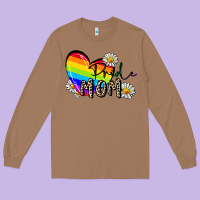 Pride Mom Mother's Day Long Sleeve Tee Designed By Fadigitalartstudio