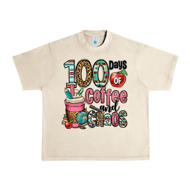 Hundred Days Of Coffee And Chaos Urban Heavy Tee by OliviaCreatesArt | Teevron