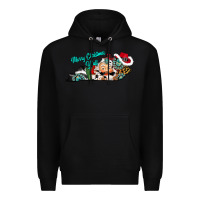 Black merry christmas y'all kentucky Premium Hoodie - CowhideDigitalArt