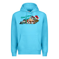 Ocean Blue merry christmas y'all kentucky Premium Hoodie - CowhideDigitalArt