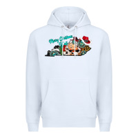 White merry christmas y'all kentucky Premium Hoodie - CowhideDigitalArt