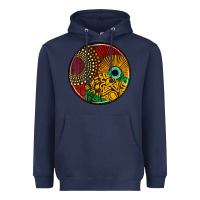 Navy Juneteenth car coaster Heavyweight Hoodie - AdoDesignShop