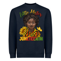 Navy little mister juneteenth black boy Heavyweight Sweatshirt - BarkalooDesign