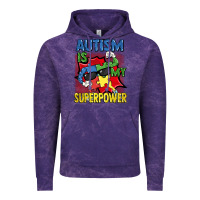 Cloud Purple Autism is my superpower Autism Awareness Day Vintage Hoodie - FaDigitalArtStudio