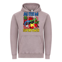 Vintage Zinc Autism is my superpower Autism Awareness Day Vintage Hoodie - FaDigitalArtStudio