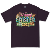 Plum Happy Easter 2023 Premium Tee - HowdyJamesFarm