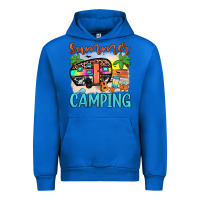 Cobalt summer camping Urban Hoodie - JahusDesignShop