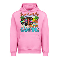 Fuchsia Pink summer camping Urban Hoodie - JahusDesignShop