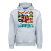 Heather Grey summer camping Urban Hoodie - JahusDesignShop