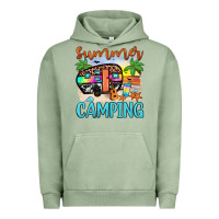 Pigment Oil Green summer camping Urban Hoodie - JahusDesignShop