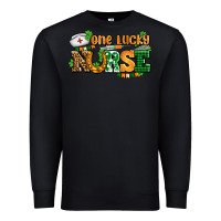 Black one lucky nurse Premium Sweatshirt - AdoDesignShop