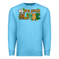 Ocean Blue one lucky nurse Premium Sweatshirt - AdoDesignShop