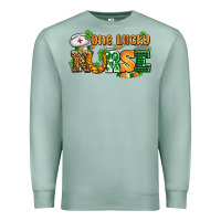 Seafoam one lucky nurse Premium Sweatshirt - AdoDesignShop