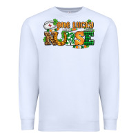 White one lucky nurse Premium Sweatshirt - AdoDesignShop