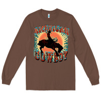 Chestnut American cowboy Long Sleeve Tee - FaDigitalArtStudio