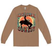 Toasted Coconut American cowboy Long Sleeve Tee - FaDigitalArtStudio