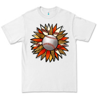 White Baseball Sunflower Premium Tee - Jasminsmagicworld