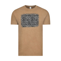 Vintage Coffee grey leopard background Vintage Tee - OliviaCreatesArt