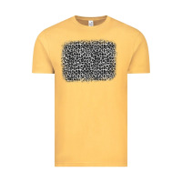 Vintage Mustard grey leopard background Vintage Tee - OliviaCreatesArt