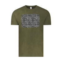 Vintage Olive grey leopard background Vintage Tee - OliviaCreatesArt