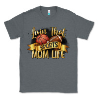 Charcoal Heather livin that sports mom life Classic Tee - CowGirlArtShop