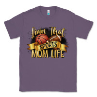 Lavender livin that sports mom life Classic Tee - CowGirlArtShop