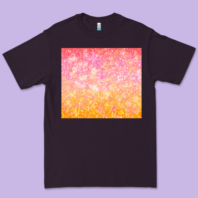 Orange Pink Ombre Glitter Premium Tee Designed By Tumblerdesignbyshophia