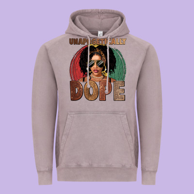 Unapologetically Dope Vintage Hoodie Designed By Fadigitalartstudio