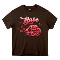 Chocolate Brown babe with kiss Heavy Core Tee - RanaPortraitStore