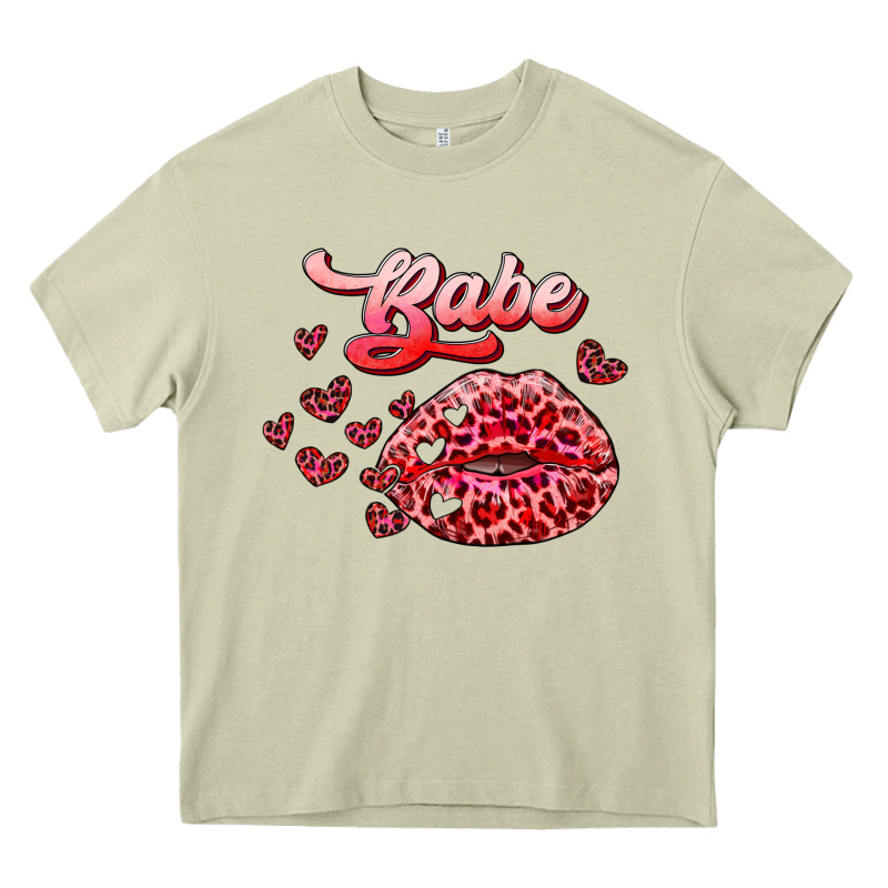 Babe With Kiss Heavy Core Tee by RanaPortraitStore | Teevron