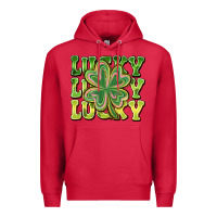 Cardinal Lucky Clover Premium Hoodie - CowhideDigitalArt