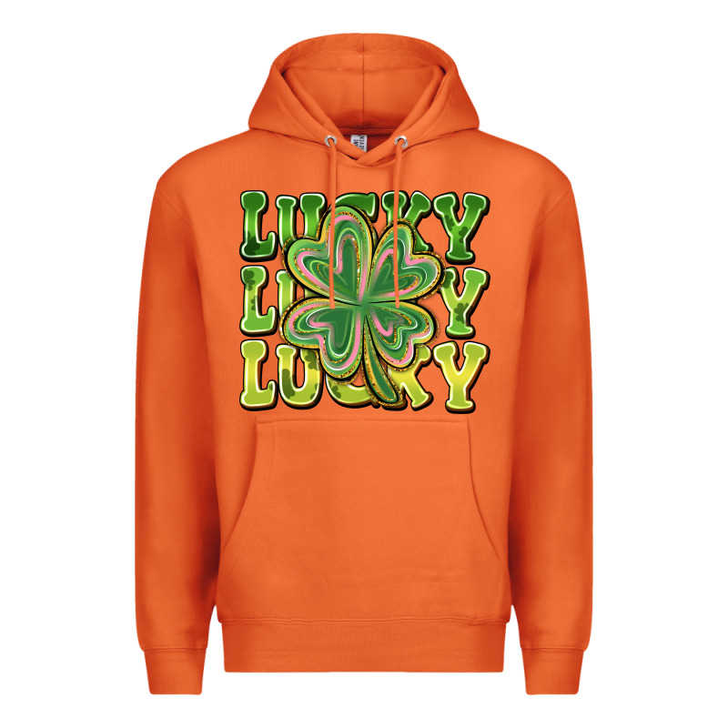 Lucky Clover Premium Hoodie by CowhideDigitalArt | Teevron