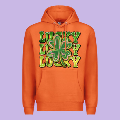 Lucky Clover Premium Hoodie Designed By Cowhidedigitalart