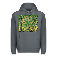Rock Lucky Clover Premium Hoodie - CowhideDigitalArt