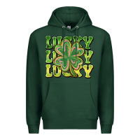 Sports Green Lucky Clover Premium Hoodie - CowhideDigitalArt