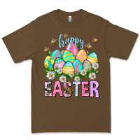 Cacao Happy Easter with eggs Easter Day Premium Tee - HowdyJamesFarm
