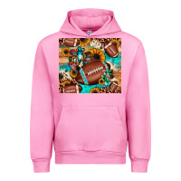 Fuchsia Pink football cactus sunflower Urban Hoodie - JahusDesignShop