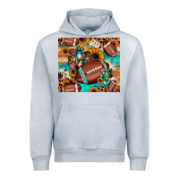 Heather Grey football cactus sunflower Urban Hoodie - JahusDesignShop