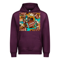 Mauve Wine football cactus sunflower Urban Hoodie - JahusDesignShop